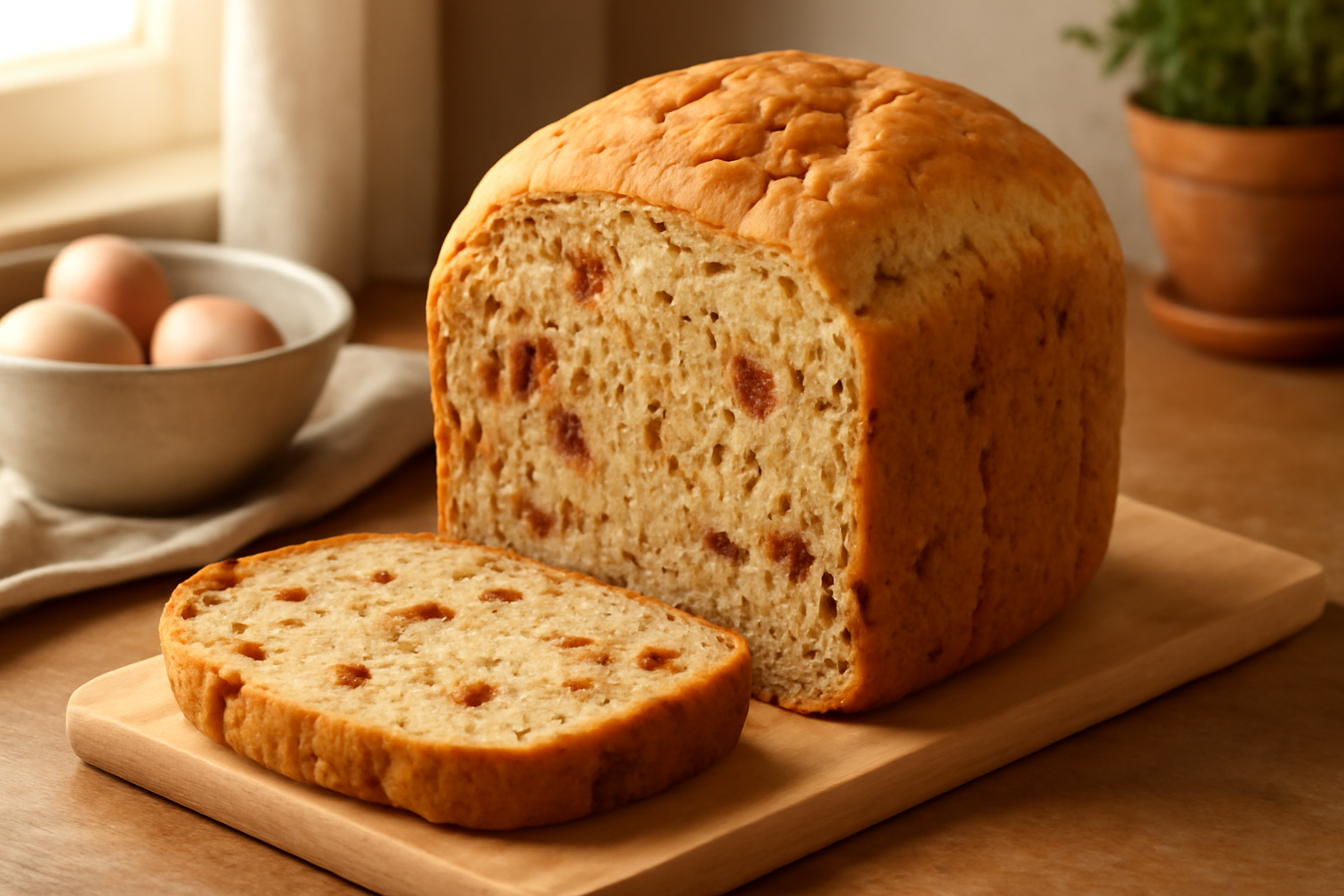 Sun-Dried Tomato and Herb Savoury Loaf (Bread Machine, 1kg)